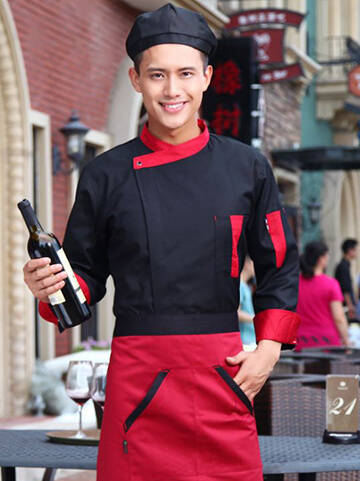 廚師服制服 - 餐飲外場服務生制服範例