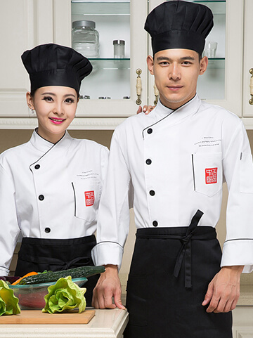 餐飲外場服務生-廚師制服範例