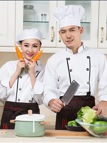餐飲外場服務生-廚師制服範例