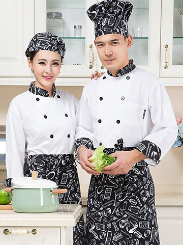 餐飲外場服務生-廚師制服範例