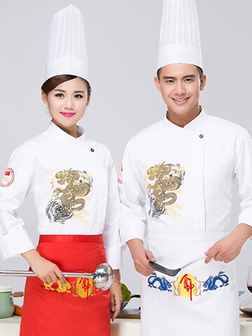 餐飲外場服務生-廚師制服範例
