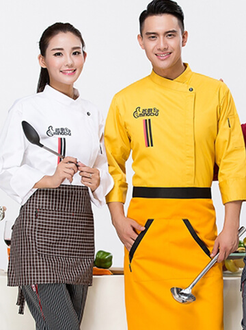 餐飲外場服務生-廚師制服範例