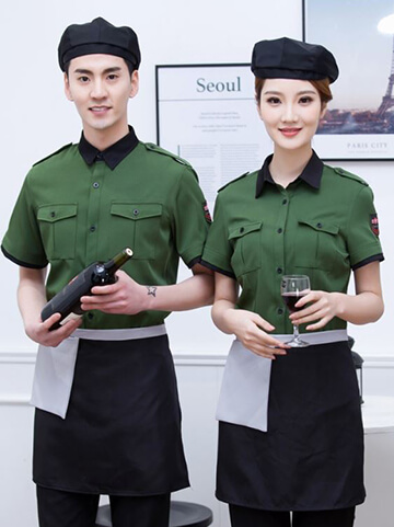 餐飲外場服務生-廚師制服範例